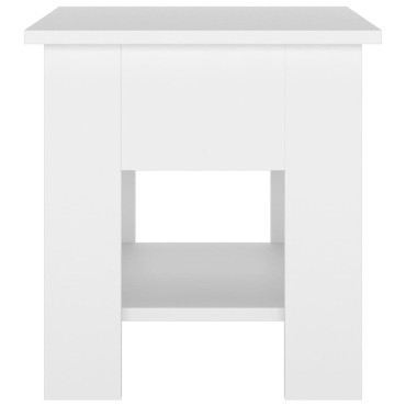vidaXL Τραπεζάκι Σαλονιού Λευκό 40x40x42cm από Συνθετικό Ξύλο 1 τεμ.