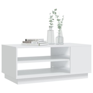vidaXL Τραπεζάκι Σαλονιού Λευκό 102x55x43cm από Μοριοσανίδα 1 τεμ.