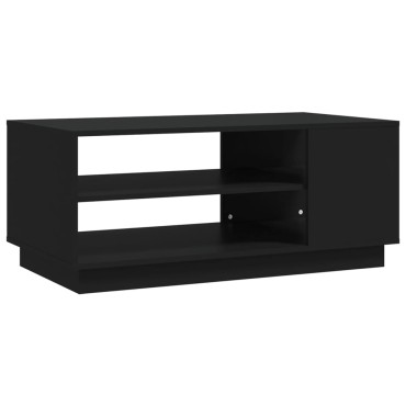 vidaXL Τραπεζάκι Σαλονιού Μαύρο 102x55x43cm από Μοριοσανίδα 1 τεμ.