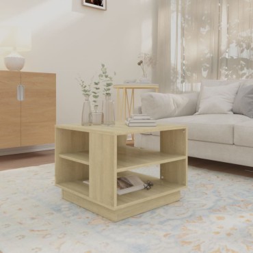 vidaXL Τραπεζάκι Σαλονιού Sonoma Δρυς 55x55x43cm Επεξεργασμένο Ξύλο 1 τεμ.