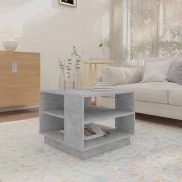 vidaXL Τραπεζάκι Σαλονιού Γκρι Σκυρ. 55x55x43cm Επεξεργασμένο Ξύλο 1 τεμ.