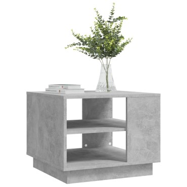vidaXL Τραπεζάκι Σαλονιού Γκρι Σκυρ. 55x55x43cm Επεξεργασμένο Ξύλο 1 τεμ.
