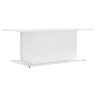 vidaXL Τραπεζάκι Σαλονιού Λευκό 102x55,5x40cm από Επεξεργασμένο Ξύλο 1 τεμ.
