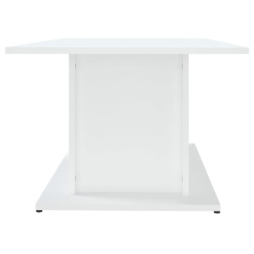 vidaXL Τραπεζάκι Σαλονιού Λευκό 102x55,5x40cm από Επεξεργασμένο Ξύλο 1 τεμ.