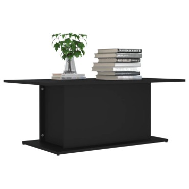 vidaXL Τραπεζάκι Σαλονιού Μαύρο 102x55,5x40cm Επεξεργ. Ξύλο 1 τεμ.