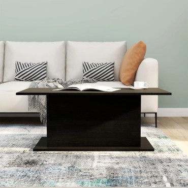 vidaXL Τραπεζάκι Σαλονιού Μαύρο 102x55,5x40cm Επεξεργ. Ξύλο 1 τεμ.