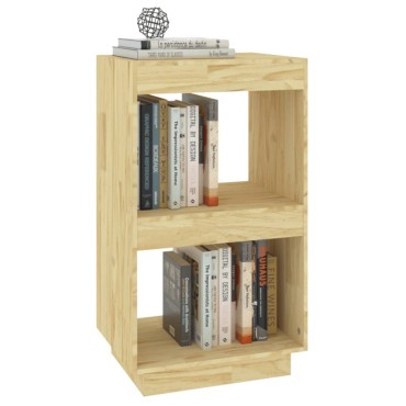 vidaXL Βιβλιοθήκη 40x35x71cm από Μασίφ Ξύλο Πεύκου 1 τεμ.