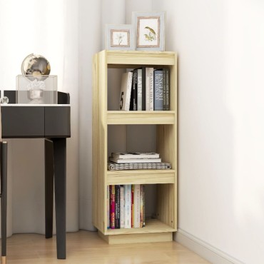 vidaXL Βιβλιοθήκη/Διαχωριστικό Χώρου 40x35x103cm Μασίφ Ξύλο Πεύκου 1 τεμ.