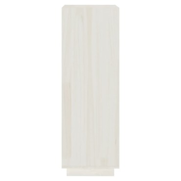 vidaXL Βιβλιοθήκη/Διαχωρ. Χώρου Λευκό 40x35x103cm Μασίφ Ξύλο Πεύκου 1 τεμ.