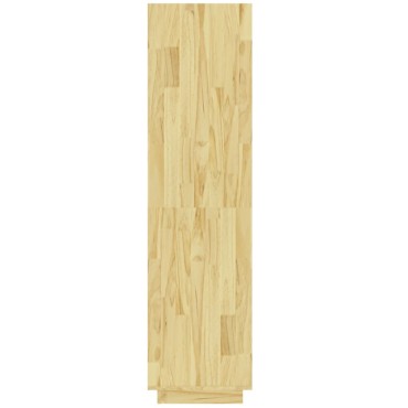 vidaXL Βιβλιοθήκη/Διαχωριστικό Χώρου Γκρι 40x35x135cm Μασίφ Πεύκο 1 τεμ.