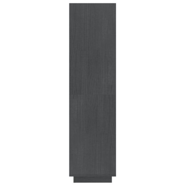 vidaXL Βιβλιοθήκη/Διαχωριστικό Χώρου Γκρι 40x35x135cm Μασίφ Πεύκο 1 τεμ.