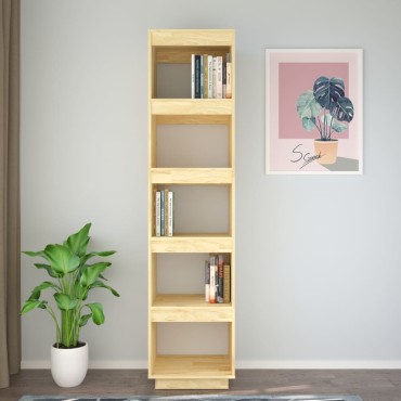 vidaXL Βιβλιοθήκη/Διαχωριστικό Χώρου 40x35x167cm Μασίφ Ξύλο Πεύκου 1 τεμ.