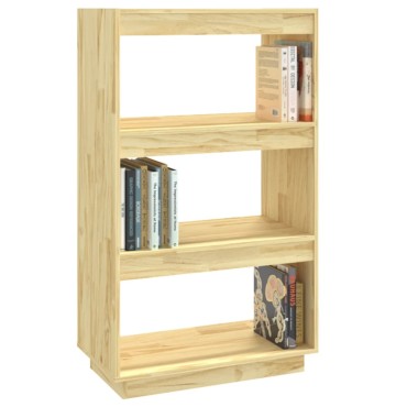 vidaXL Βιβλιοθήκη/Διαχωριστικό Χώρου 60x35x103cm Μασίφ Ξύλο Πεύκου 1 τεμ.