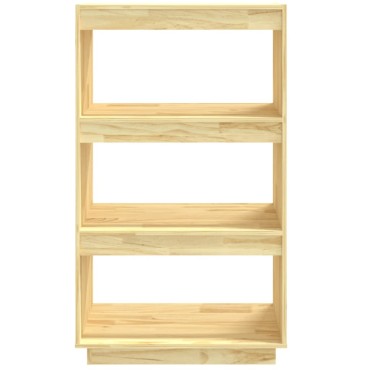 vidaXL Βιβλιοθήκη/Διαχωριστικό Χώρου 60x35x103cm Μασίφ Ξύλο Πεύκου 1 τεμ.