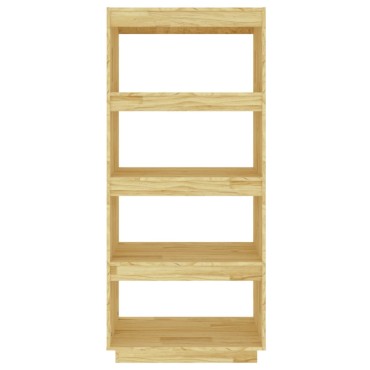 vidaXL Βιβλιοθήκη/Διαχωριστικό Χώρου 60x35x135cm Μασίφ Ξύλο Πεύκου 1 τεμ.