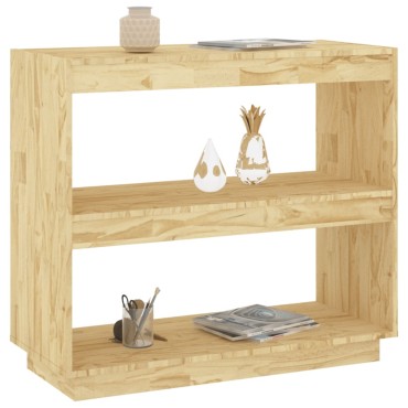 vidaXL Βιβλιοθήκη 80x35x71cm από Μασίφ Ξύλο Πεύκου 1 τεμ.