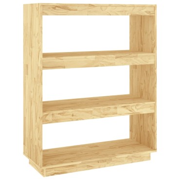 vidaXL Βιβλιοθήκη/Διαχωριστικό Χώρου 80x35x103cm Μασίφ Ξύλο Πεύκου 1 τεμ.