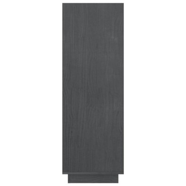 vidaXL Βιβλιοθήκη/Διαχωριστικό Χώρου Γκρι 80x35x103cm Μασίφ Πεύκο 1 τεμ.
