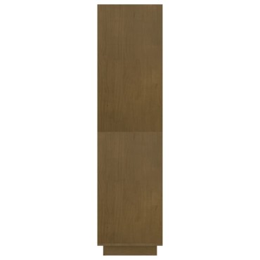 vidaXL Βιβλιοθήκη/Διαχωριστικό Χώρου Μελί 80x35x135cm Μασίφ Πεύκο 1 τεμ.