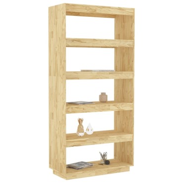 vidaXL Βιβλιοθήκη/Διαχωριστικό Χώρου 80x35x167cm Μασίφ Ξύλο Πεύκου 1 τεμ.