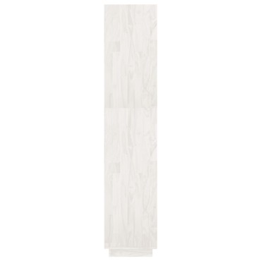 vidaXL Βιβλιοθήκη/Διαχωρ. Χώρου Λευκό 80x35x167cm Μασίφ Ξύλο Πεύκου 1 τεμ.