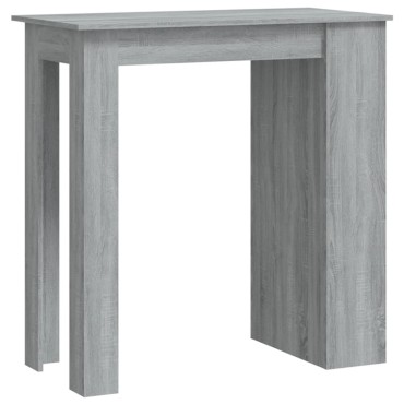 vidaXL Τραπέζι Μπαρ με Ράφια Sonoma Δρυς 102x50x103,5cm Επεξεργ. Ξύλο 1 τεμ.
