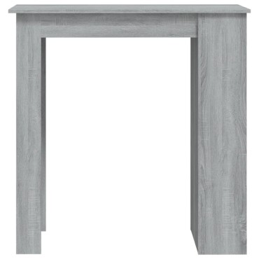 vidaXL Τραπέζι Μπαρ με Ράφια Sonoma Δρυς 102x50x103,5cm Επεξεργ. Ξύλο 1 τεμ.