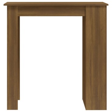 vidaXL Τραπέζι Μπαρ με Ράφια Sonoma Δρυς 102x50x103,5cm Επεξ. Ξύλο 1 τεμ.