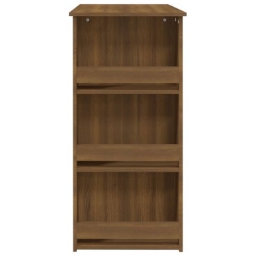 vidaXL Τραπέζι Μπαρ με Ράφια Sonoma Δρυς 102x50x103,5cm Επεξ. Ξύλο 1 τεμ.