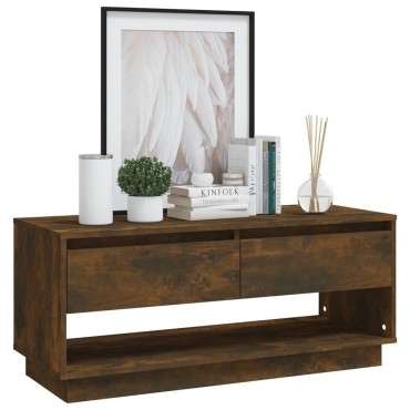 vidaXL Έπιπλο Τηλεόρασης Καπνιστή Δρυς 102x41x44cm Επεξ. Ξύλο