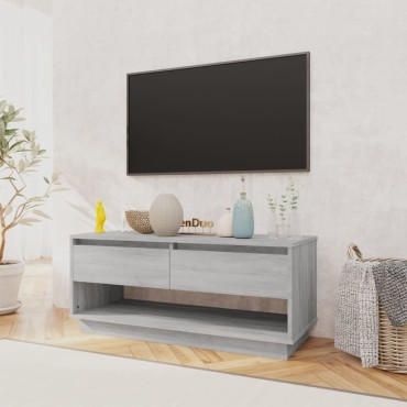 vidaXL Έπιπλο Τηλεόρασης Γκρι Sonoma 102x41x44cm από Επεξεργ. Ξύλο