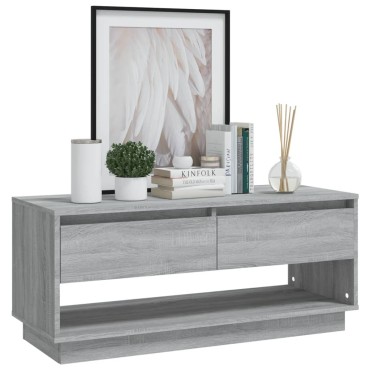 vidaXL Έπιπλο Τηλεόρασης Γκρι Sonoma 102x41x44cm από Επεξεργ. Ξύλο