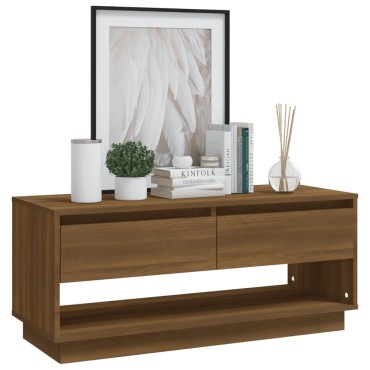 vidaXL Έπιπλο Τηλεόρασης Καπνιστή Δρυς 102x41x44cm Επεξεργασμένο Ξύλο