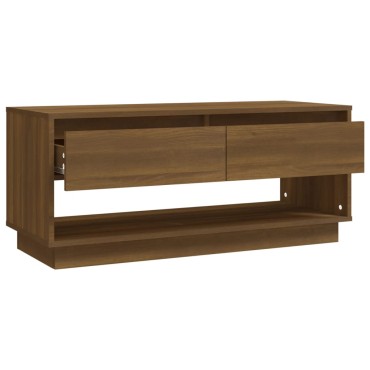 vidaXL Έπιπλο Τηλεόρασης Καπνιστή Δρυς 102x41x44cm Επεξεργασμένο Ξύλο