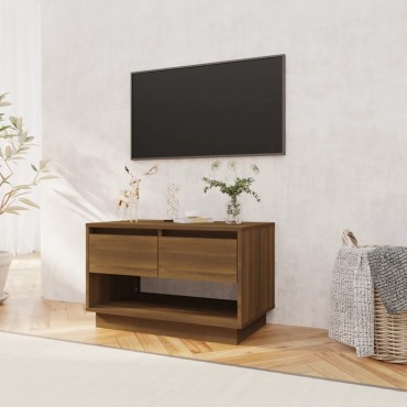 vidaXL Έπιπλο Τηλεόρασης Καφέ Δρυς 70x41x44cm Επεξεργασμένο Ξύλο