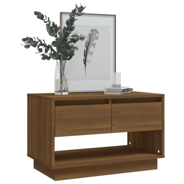 vidaXL Έπιπλο Τηλεόρασης Καφέ Δρυς 70x41x44cm Επεξεργασμένο Ξύλο