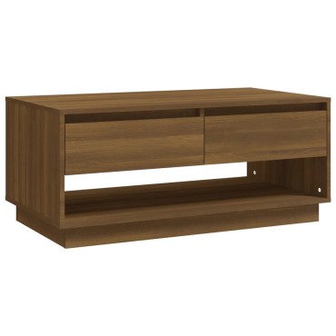vidaXL Τραπεζάκι Σαλονιού Καφέ Δρυς 102x55x44cm Επεξεργασμένο Ξύλο 1 τεμ.