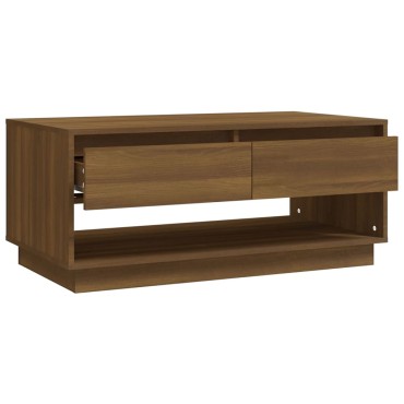 vidaXL Τραπεζάκι Σαλονιού Καφέ Δρυς 102x55x44cm Επεξεργασμένο Ξύλο 1 τεμ.