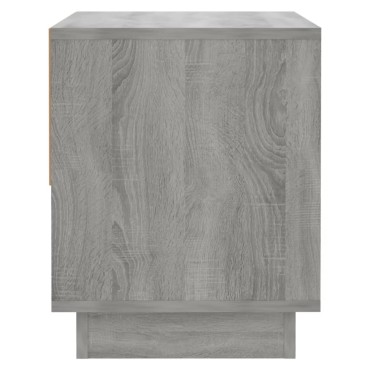 vidaXL Κομοδίνο Χρώμα Γκρι Sonoma 45x34x44cm από Μοριοσανίδα 1 τεμ.