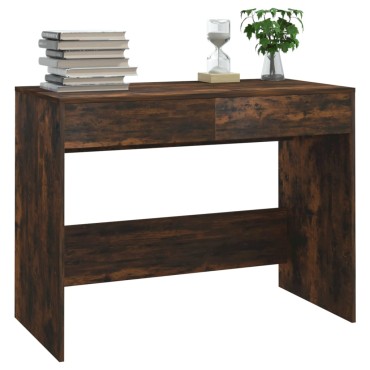 vidaXL Γραφείο Καπνιστή Δρυς 101x50x76,5cm από Μοριοσανίδα 1 τεμ.