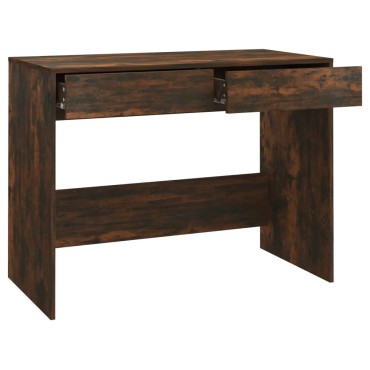 vidaXL Γραφείο Καπνιστή Δρυς 101x50x76,5cm από Μοριοσανίδα 1 τεμ.