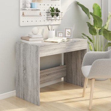 vidaXL Γραφείο Γκρι Sonoma 100x50x76,5cm από Επεξεργασμένο Ξύλο 1 τεμ.