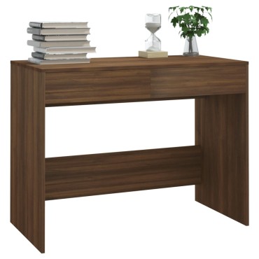 vidaXL Γραφείο Καφέ Δρυς 101x50x76,5cm από Επεξεργασμένο Ξύλο 1 τεμ.