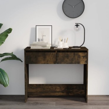 vidaXL Τραπέζι Κονσόλα Καπνιστή Δρυς 89x41x76,5cm Επεξεργασμένο Ξύλο 1 τεμ.