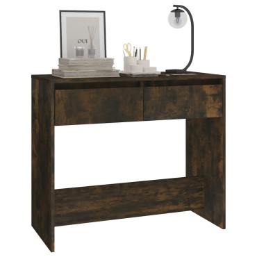 vidaXL Τραπέζι Κονσόλα Καπνιστή Δρυς 89x41x76,5cm Επεξεργασμένο Ξύλο 1 τεμ.