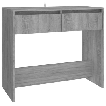 vidaXL Τραπέζι Κονσόλα Γκρι Sonoma 89x41x76,5cm Επεξεργασμένο Ξύλο 1 τεμ.