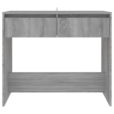 vidaXL Τραπέζι Κονσόλα Γκρι Sonoma 89x41x76,5cm Επεξεργασμένο Ξύλο 1 τεμ.
