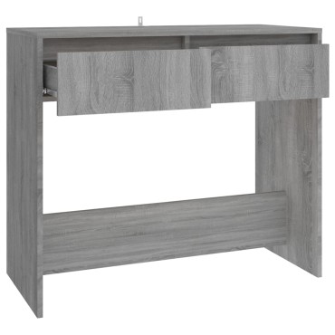 vidaXL Τραπέζι Κονσόλα Γκρι Sonoma 89x41x76,5cm Επεξεργασμένο Ξύλο 1 τεμ.