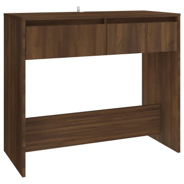 vidaXL Τραπέζι Κονσόλα Καφέ Δρυς 89x41x76,5cm Επεξεργασμένο Ξύλο 1 τεμ.