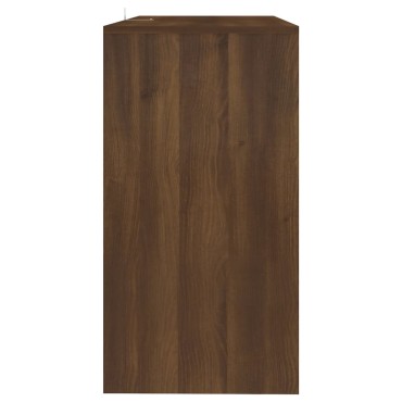 vidaXL Τραπέζι Κονσόλα Καφέ Δρυς 89x41x76,5cm Επεξεργασμένο Ξύλο 1 τεμ.